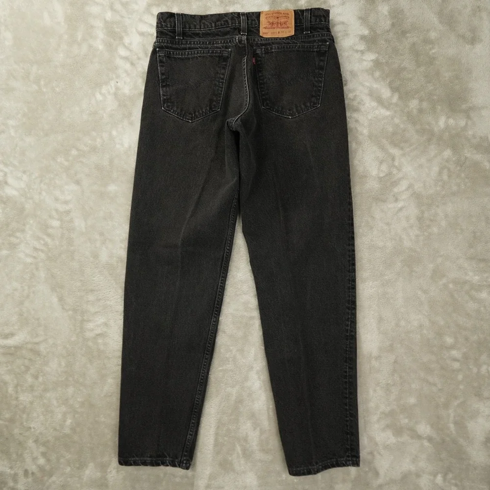 Levi's Vintage 90s 550 Relaxed Fit Tapered Leg Jeans Men's 33x32 Black USA Made